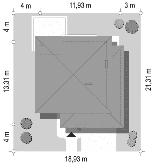 Rzut projektu Szmaragd - sytuacja