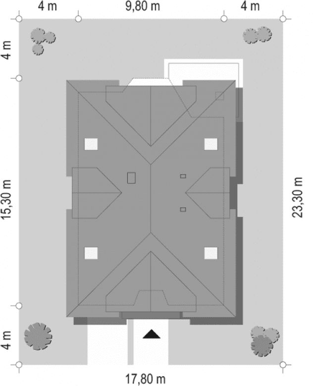 Rzut projektu Weronika - sytuacja