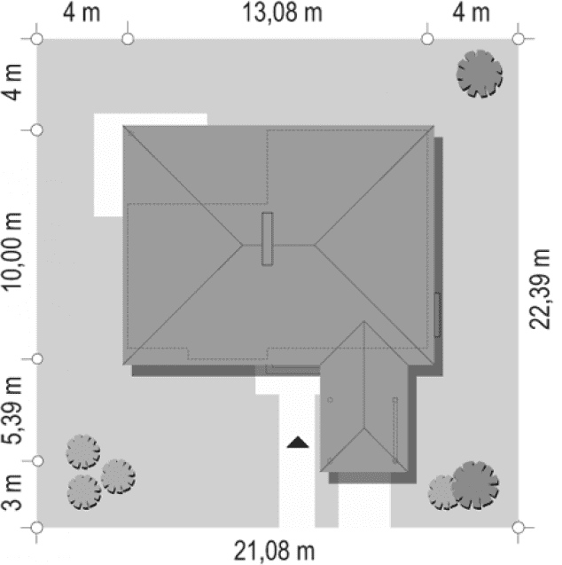 Rzut projektu Zagajnik wariant C - sytuacja