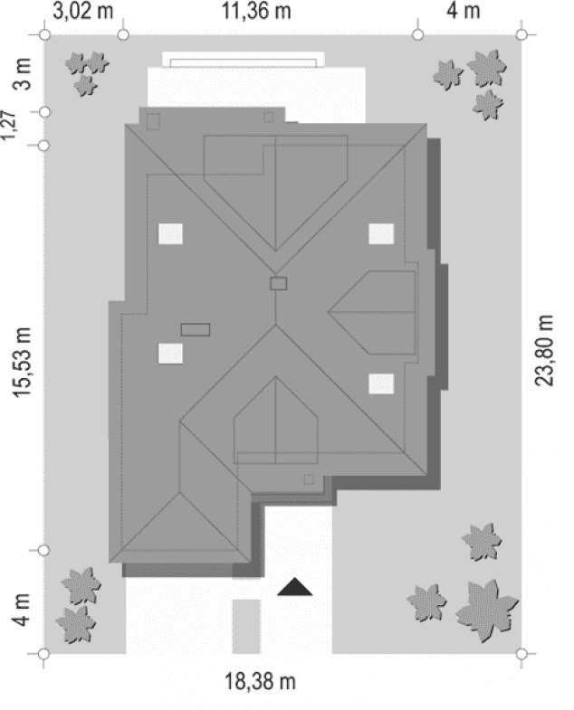 Rzut projektu Zuzia - sytuacja