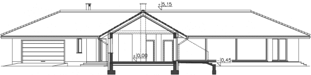 Rzut projektu Girona (DCB75) - Przekrój