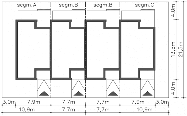 Rzut projektu Springfield (DCS18) - Usytuowanie na działce