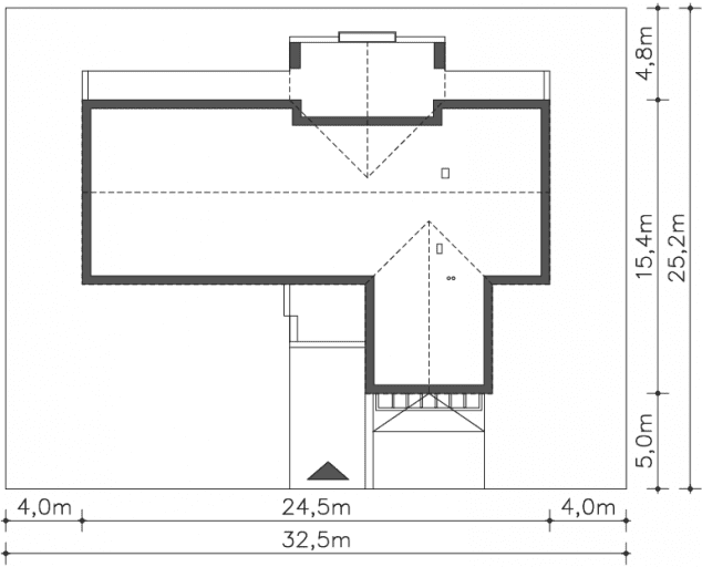 Rzut projektu Mindelo (DCB136) - Usytuowanie na działce