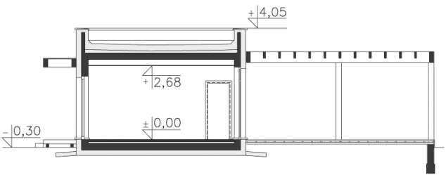 Rzut projektu Madison (DCB147) - Przekrój