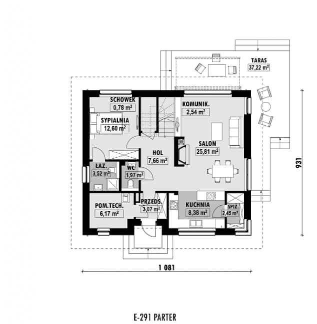 Rzut projektu E-291 -  