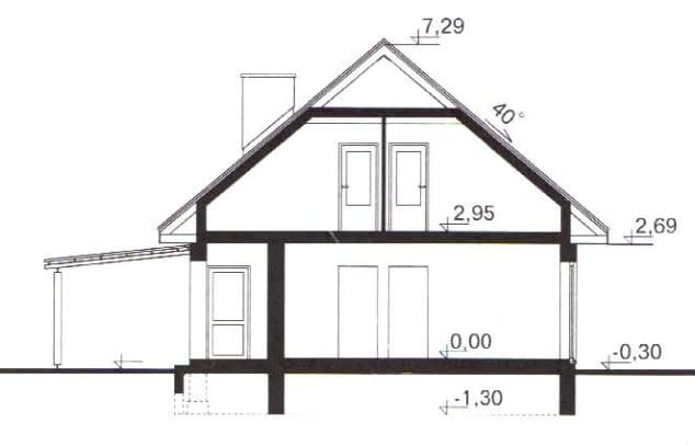 Rzut projektu WB-3373_II_ETAP - Przekrój