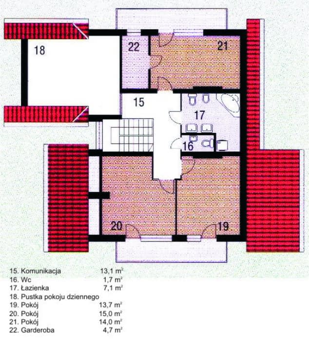 Rzut projektu WB-3324 - Parter