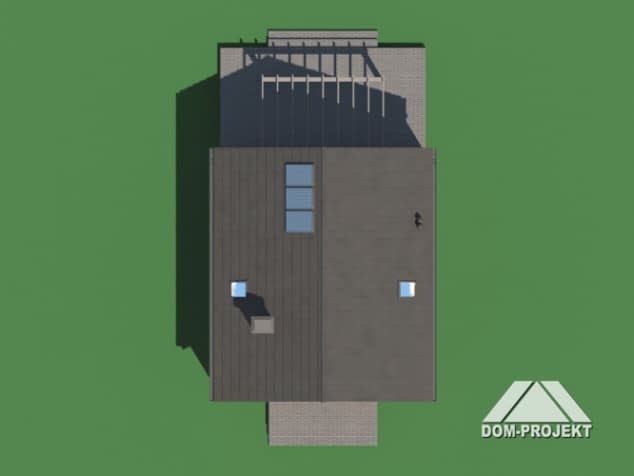 Rzut projektu grodziec bb 70 dws - Sytuacja