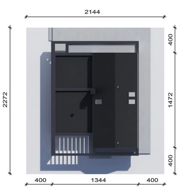 Rzut projektu NewHouse 790 w3 - Usytuowanie na działce