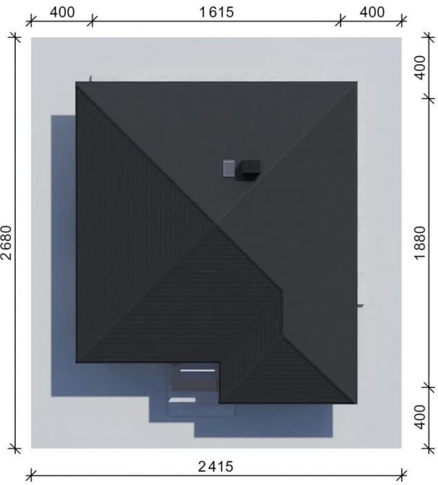 Rzut projektu NewHouse 761 w6 - Usytuowanie na działce