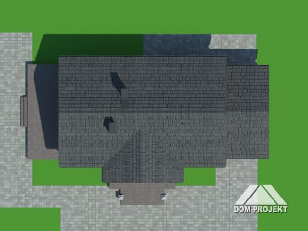 Rzut projektu chmielów dw z garażem - Sytuacja