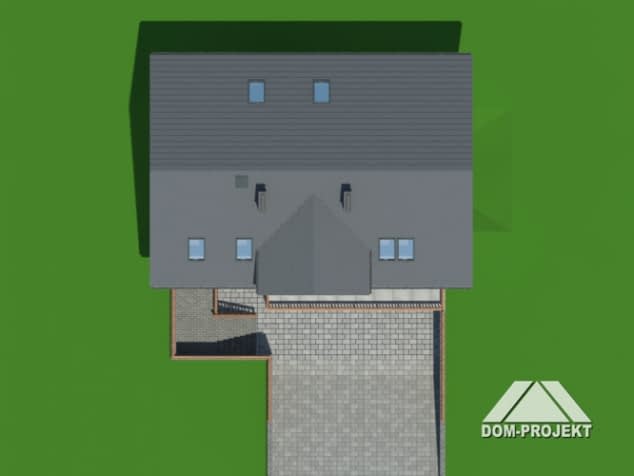 Rzut projektu osina 44 - Sytuacja