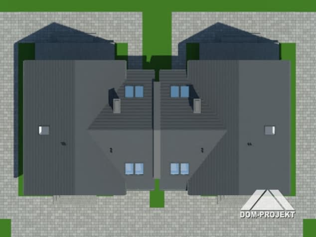 Rzut projektu gronowo xy bliźniak - Sytuacja