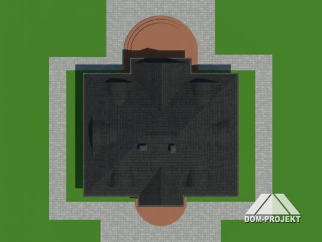 Rzut projektu chmielowice m - Sytuacja