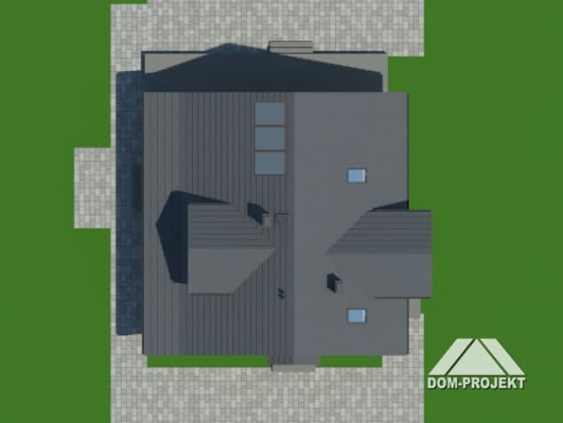 Rzut projektu osiek 22 dw - Sytuacja