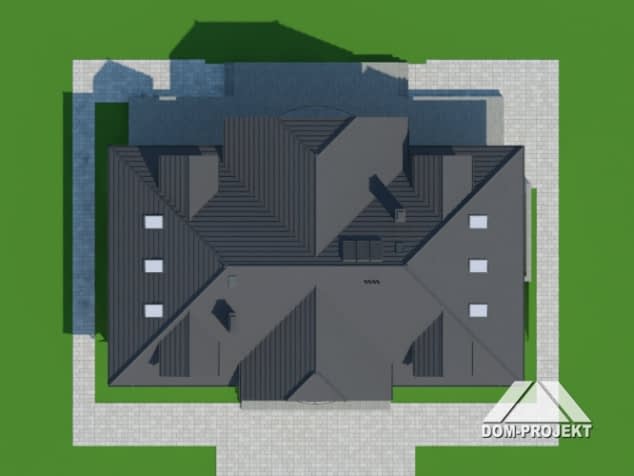 Rzut projektu gdów nowy 9x - Sytuacja