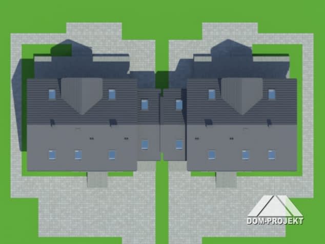 Rzut projektu tomaszów g bliźniak - Sytuacja