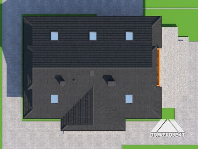Rzut projektu bukowina 3 dw - Sytuacja