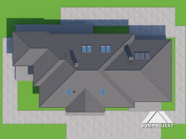 Rzut projektu dęborzyce 15 dwst - Sytuacja