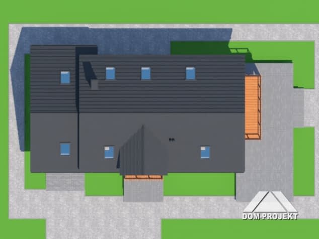 Rzut projektu działoszyce 15 dwst - Sytuacja