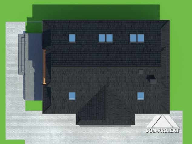 Rzut projektu bukowina 5dw - Sytuacja