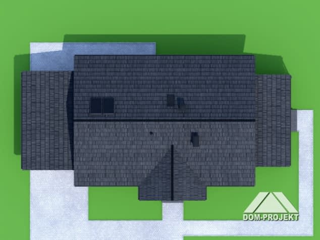 Rzut projektu zawoja 67 dws - Sytuacja