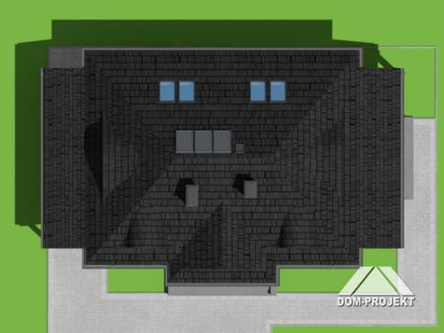 Rzut projektu chmielniki małe dw 21 - Sytuacja