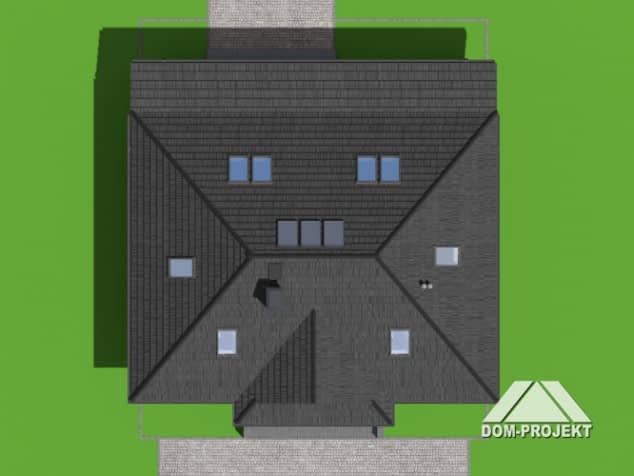 Rzut projektu chmielniki małe dw 71 - Sytuacja