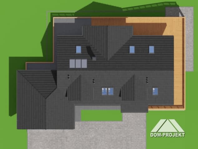 Rzut projektu wyżne 1 dw - Sytuacja