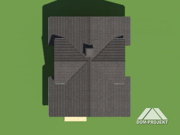 Rzut projektu gajowo 60 dw - Sytuacja