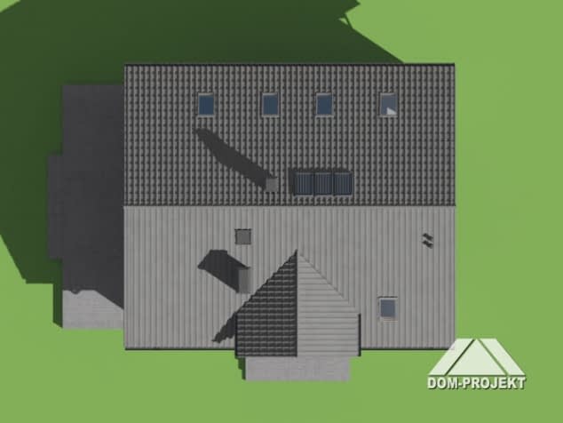 Rzut projektu andrzejówka 22 m - Sytuacja