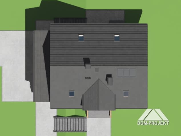 Rzut projektu chroślice 3 - Sytuacja