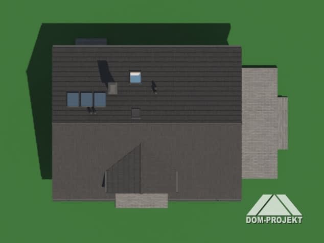 Rzut projektu miłowo aa 70 dw - Sytuacja