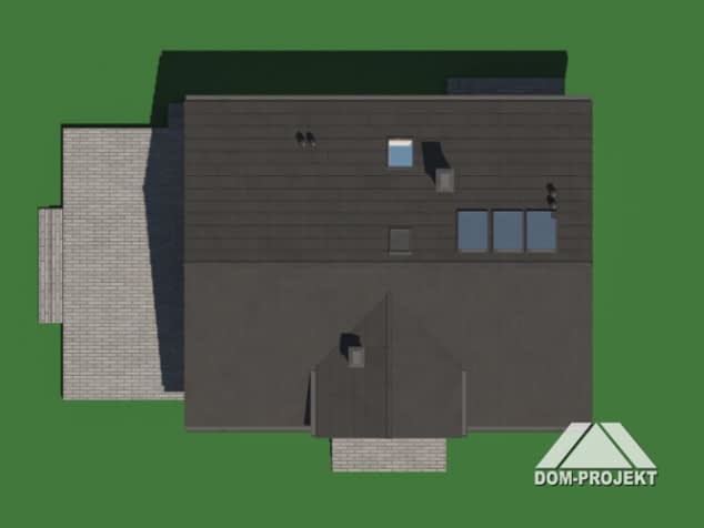 Rzut projektu cedry aa 70 - Sytuacja