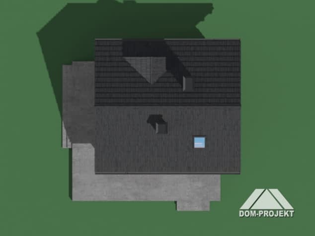 Rzut projektu gajówko 23 dw - Sytuacja