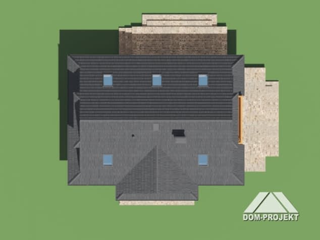 Rzut projektu bukowina 13 dw - Sytuacja