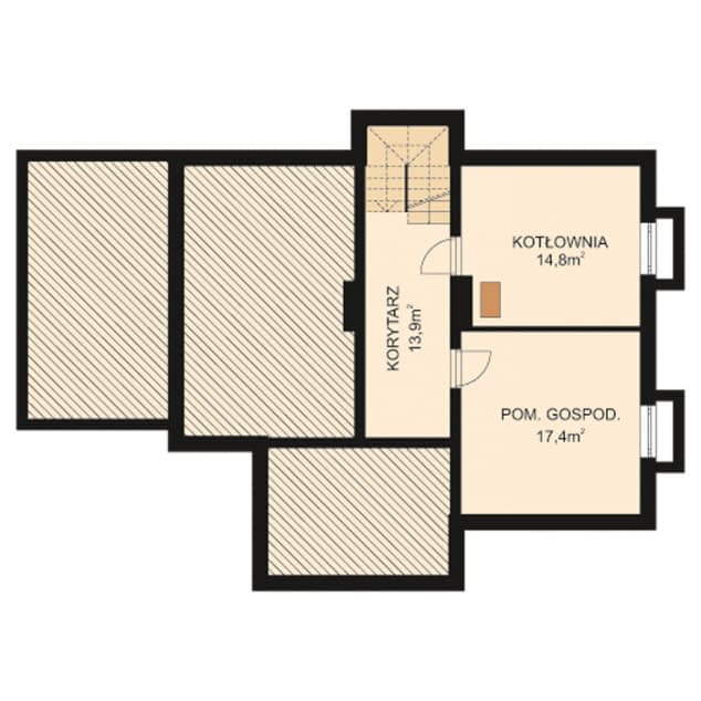 Rzut projektu APS 038 - Piwnica