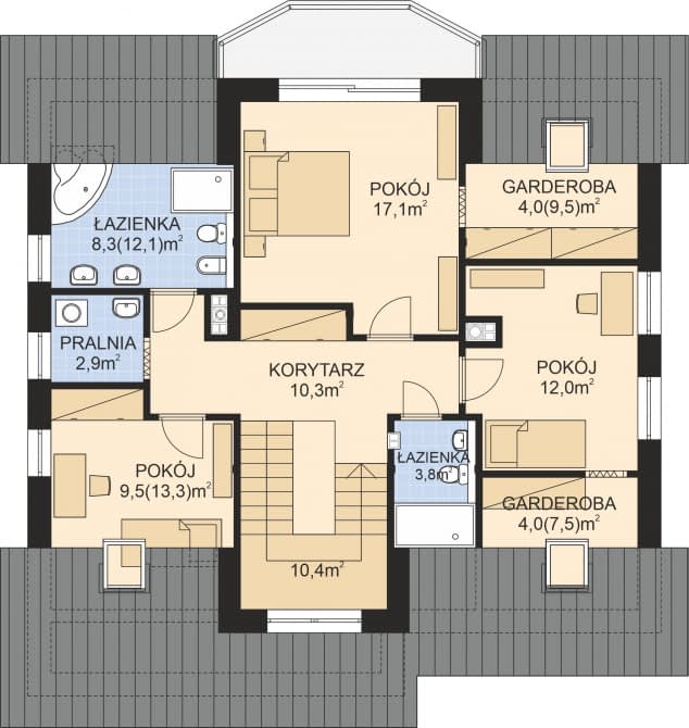 Rzut projektu APS 040 + P -