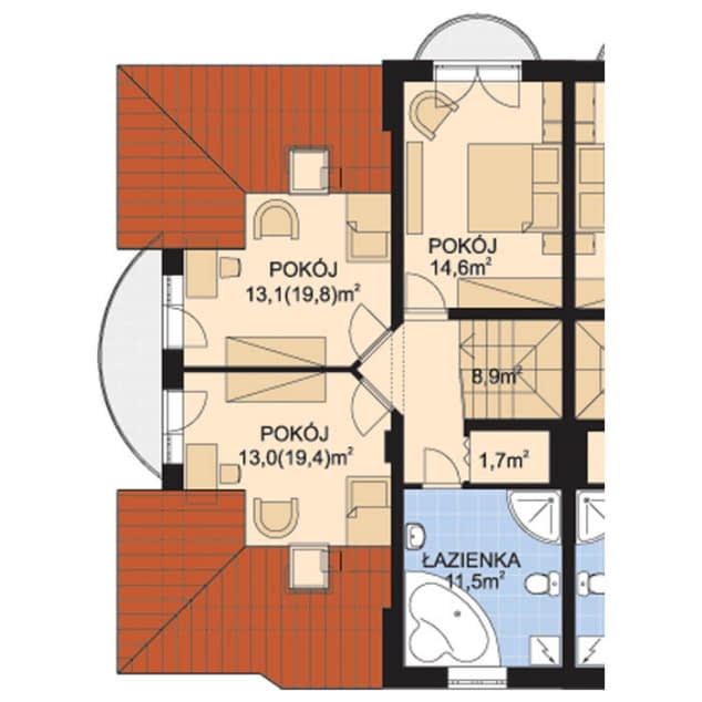 Rzut projektu APS 024 - Poddasze