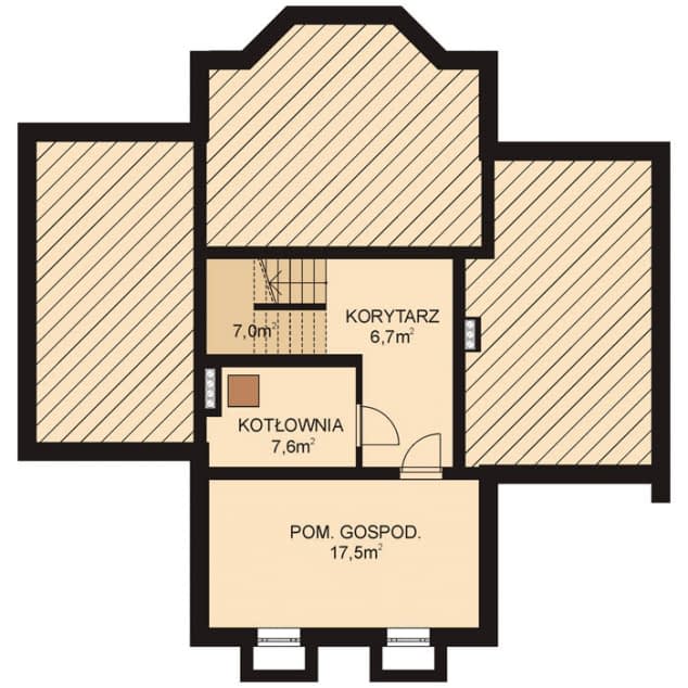 Rzut projektu APS 062 - Piwnica