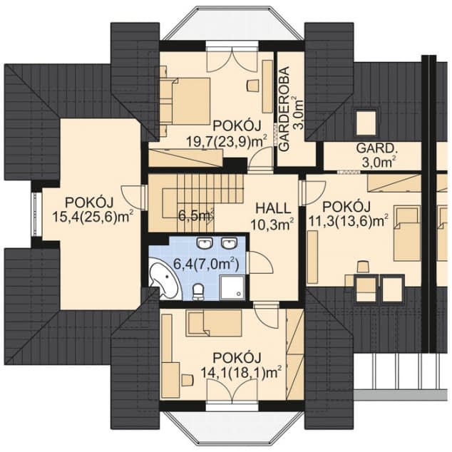 Rzut projektu APS 067 - 