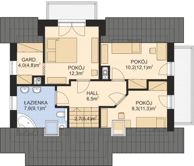 Rzut projektu APS 141 NEW -