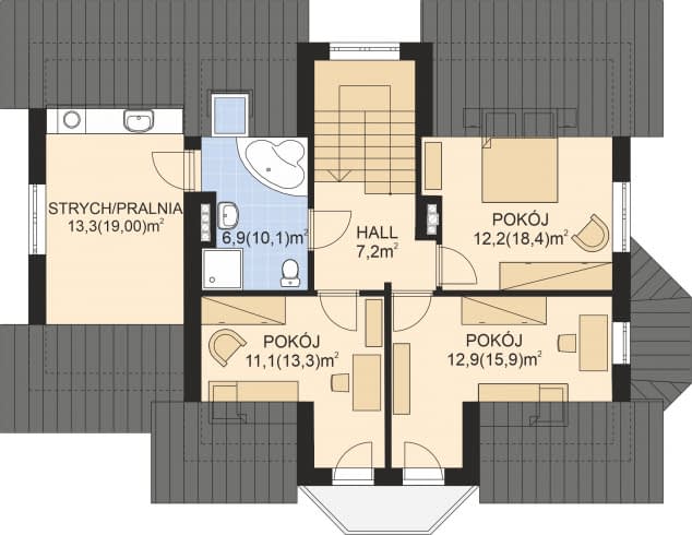 Rzut projektu APS 177 -
