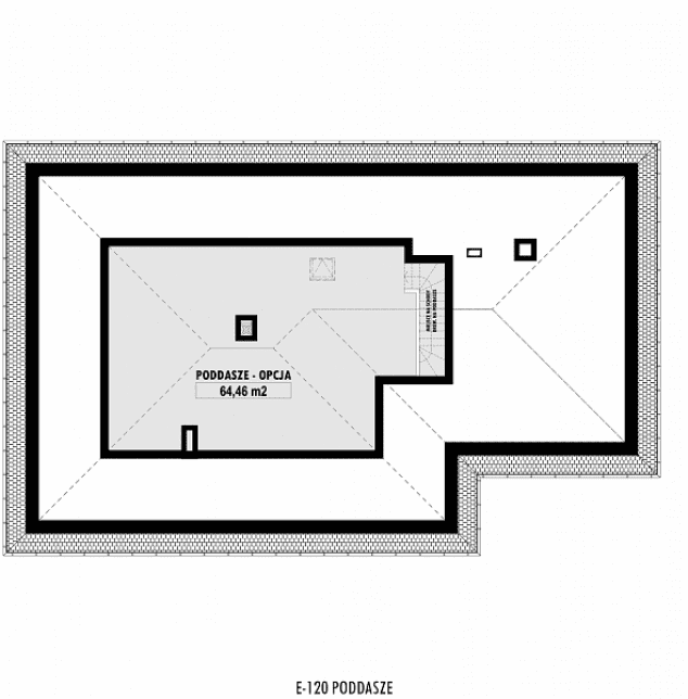 Rzut projektu E-120 -  