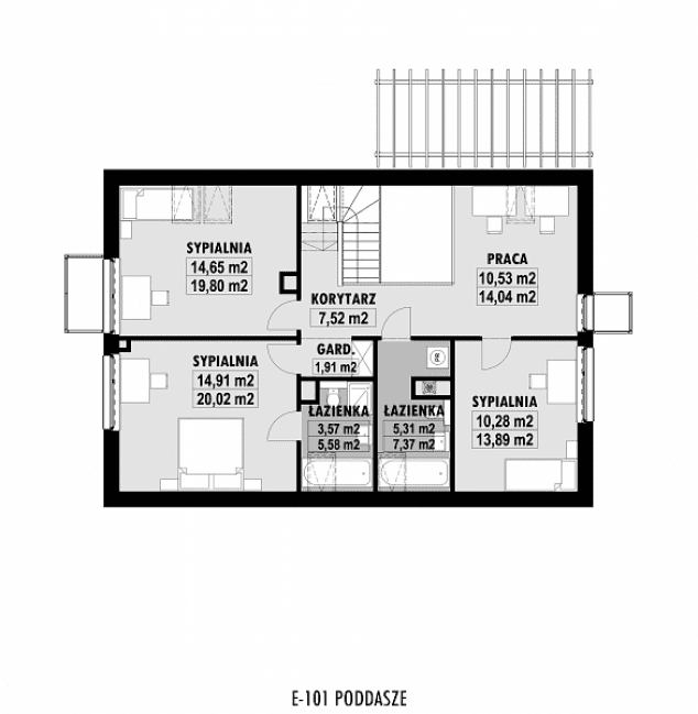 Rzut projektu E-101 -