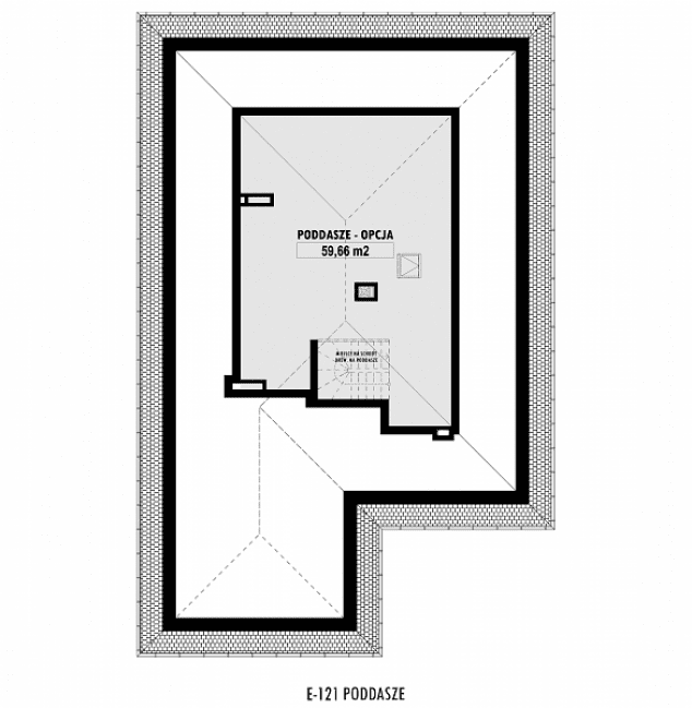 Rzut projektu E-121 -