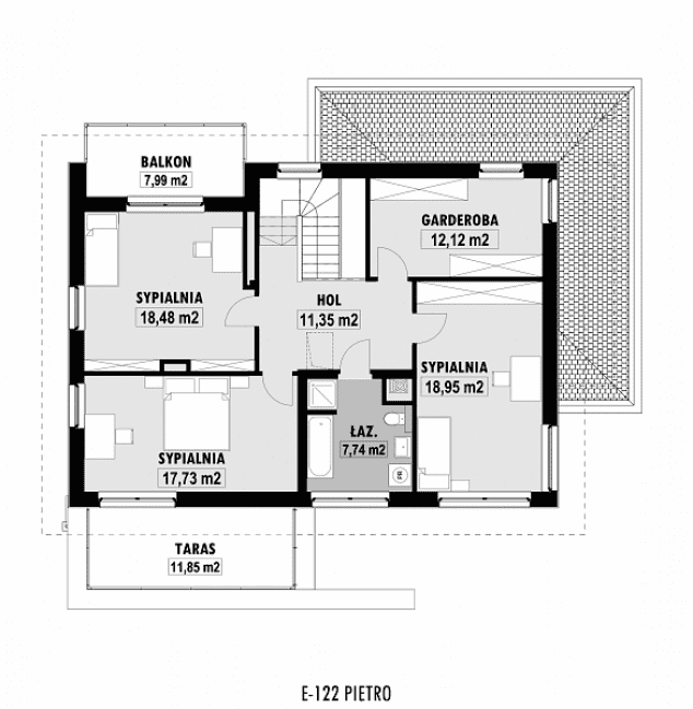 Rzut projektu E-122 -