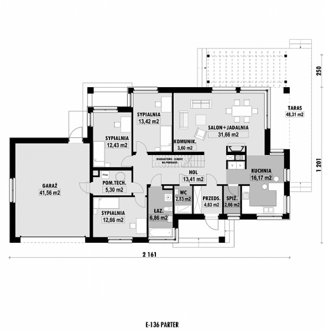 Rzut projektu E-136 -  
