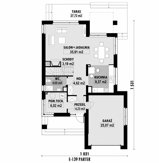 Rzut projektu E-139 -