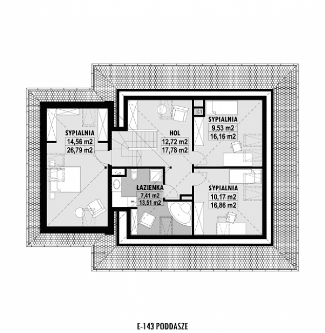 Rzut projektu E-143 -